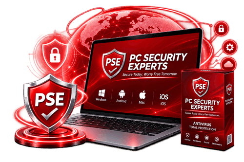 PC Security Experts protection on laptop
